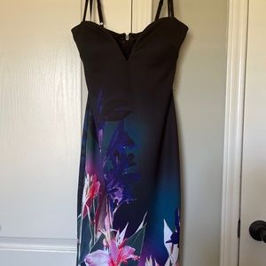Bebe strap black dress